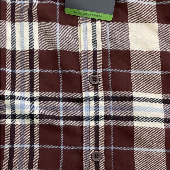 Alpine Design Mens Size Medium NEW Brown Brushed Flannel Button Down Shirt - Picture 4 of 7